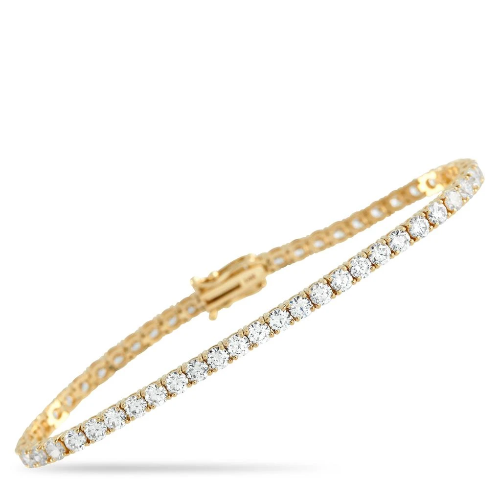 LB Exclusive 14K Yellow Gold 6.50ct Lab-Grown Diamond Tennis Bracelet LGD04-123125