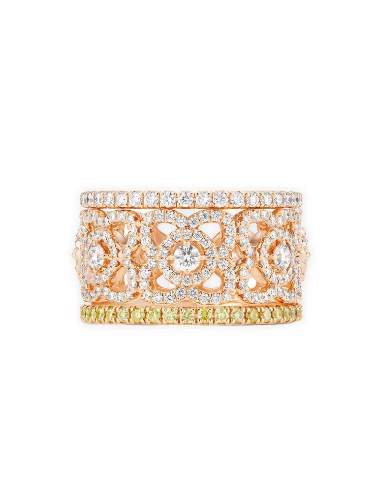 De Beers Enchanted Lotus 18K Rose Gold &amp; Diamond Band 4