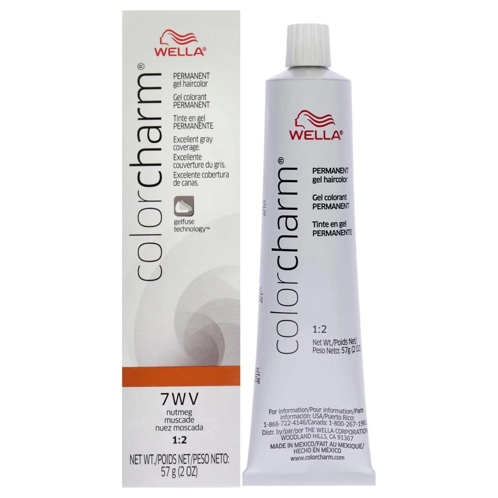 Wella Color Charm Permanent Hair Color Gel - 7WV Nutmeg by  for Women - 2 oz Hair Color 1