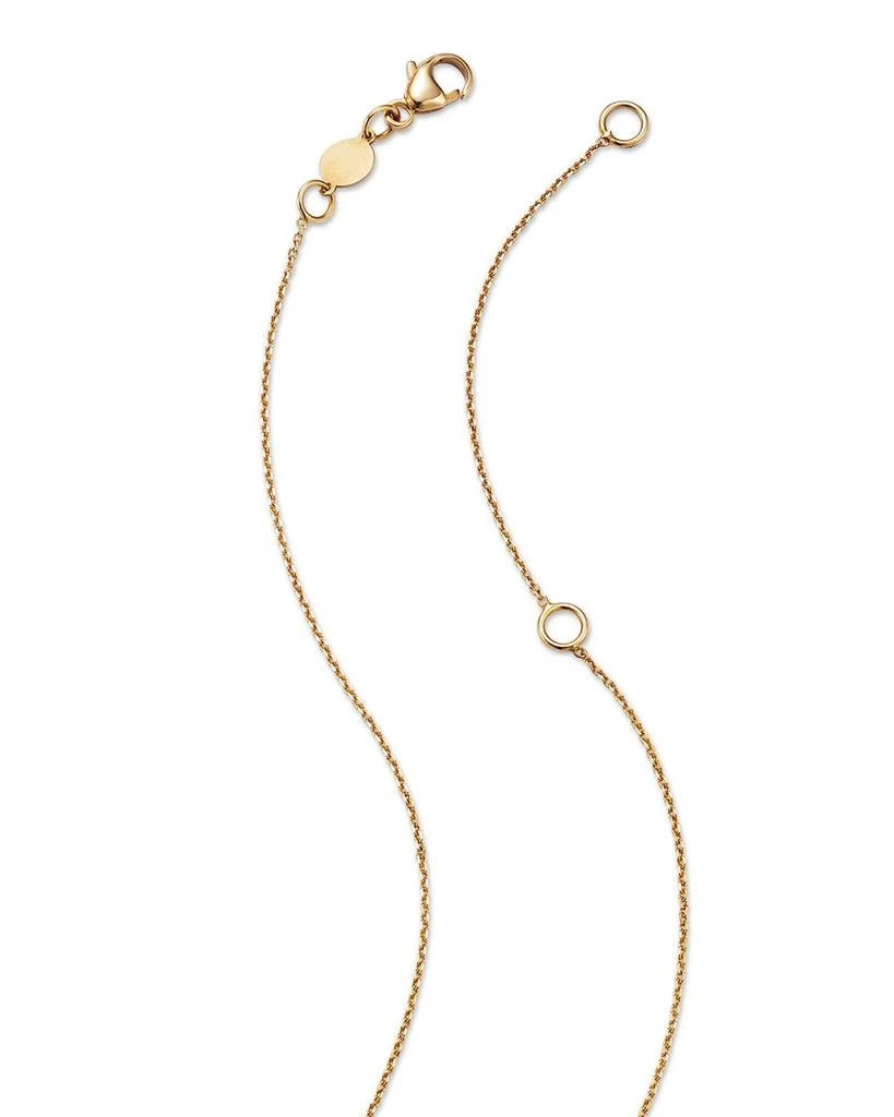 Moon & Meadow 14K Yellow Gold Heart Station Necklace, 18"-20" 4
