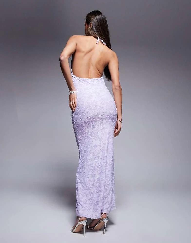 asos open back maxi dress ASOS DESIGN maxi dress with open back and tie detail in black