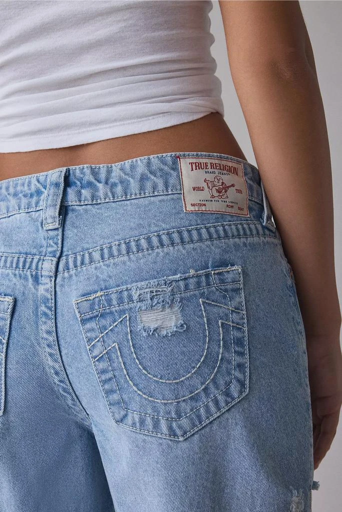 True Religion True Religion Bobbi Super Distressed Mid-Rise Baggy Jean 5