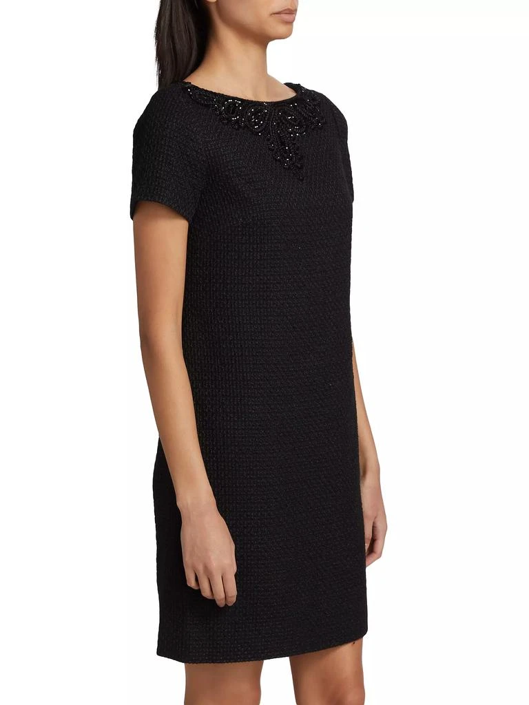 carolina herrera beaded dress CAROLINA HERRERA Size 6 Blue Multi Color Wool Beaded Back Zip Dress – Sui  Generis Designer Consignment main image 1