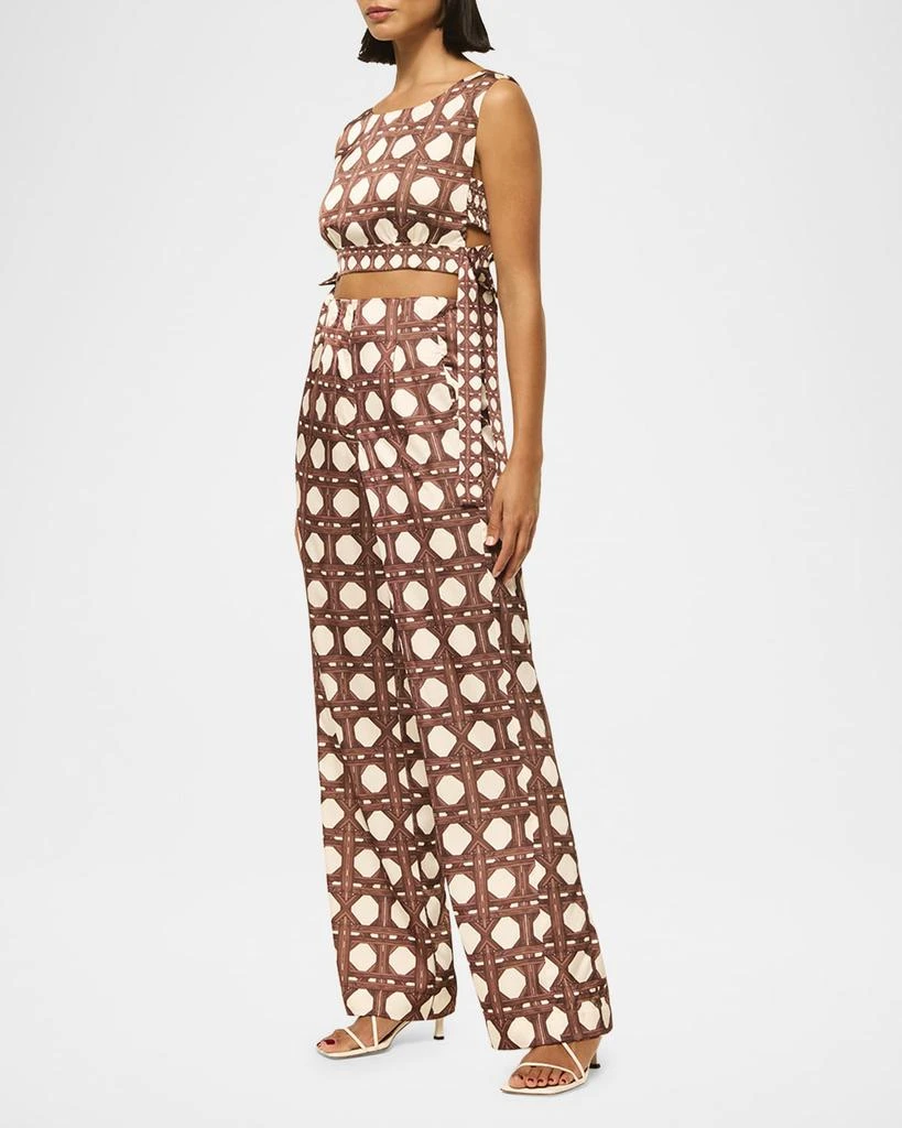 MISA Rattan Tile Rita Satin Pants 1
