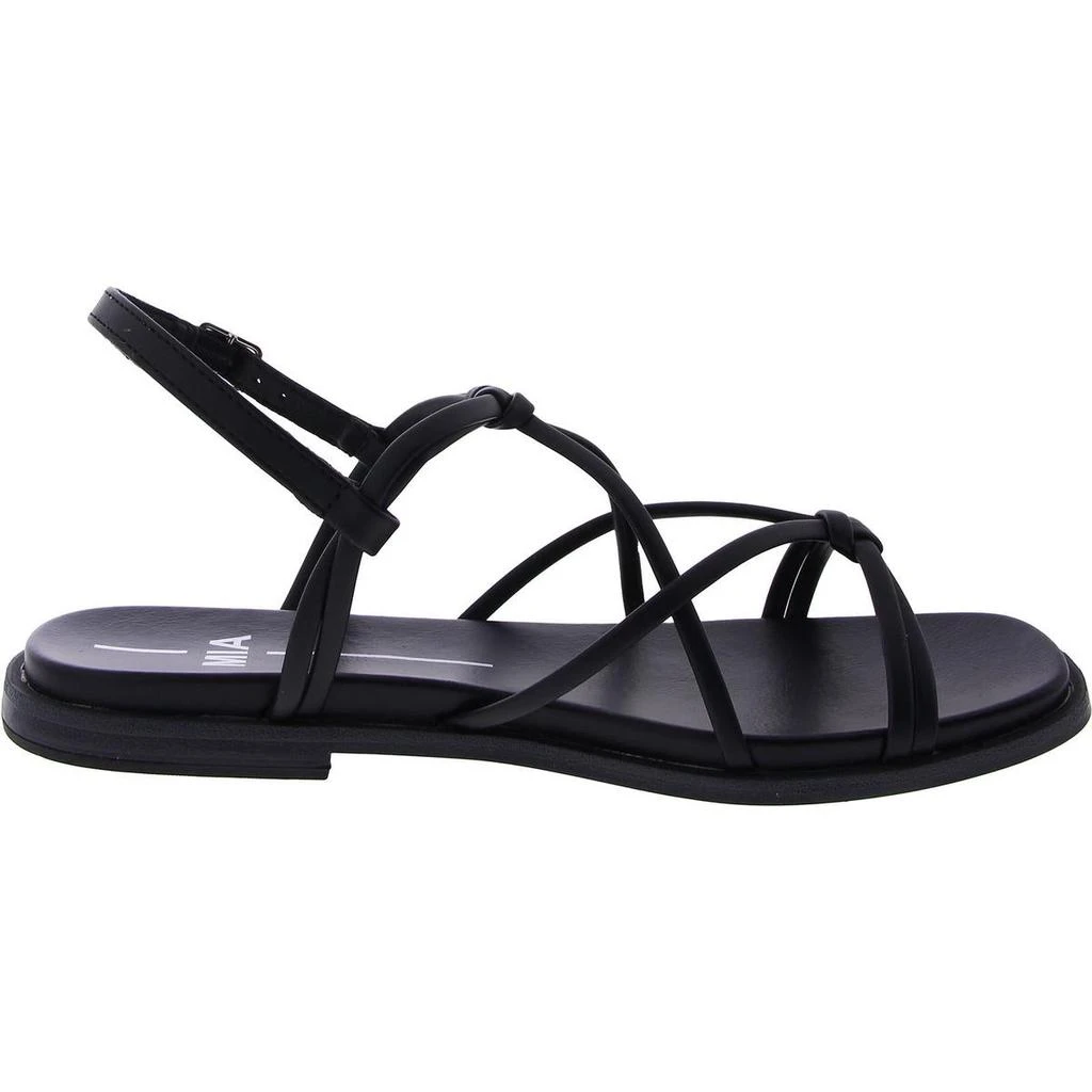 MIA Daphne Womens Faux Leather Square toe Strappy Sandals 3