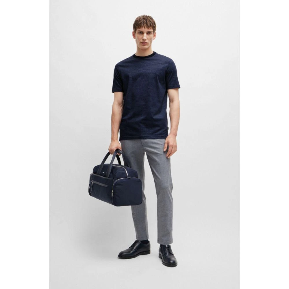 Hugo Boss Mercerized-cotton T-shirt with two-tone monogram print 2
