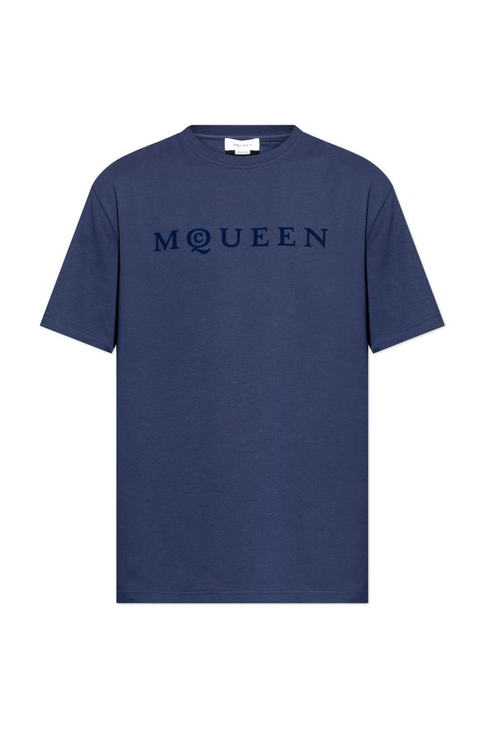 Shop Alexander Mcqueen T-Shirt With Front Logo Print on Sale