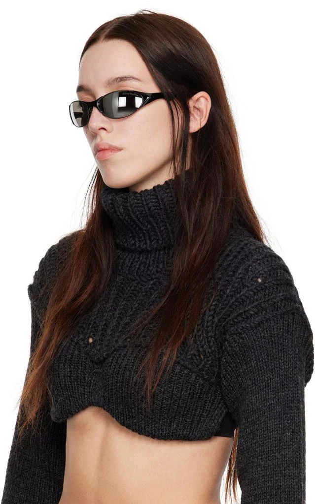 Acne Studios Gunmetal Metal Frame Charm Sunglasses 4