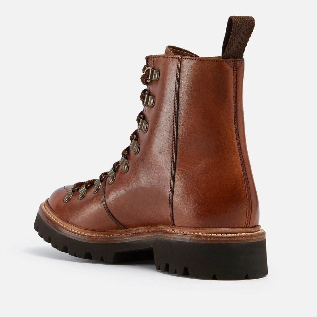 Grenson Women's Nanette Hand Painted Leather Hiking Style Boots - Tan 3