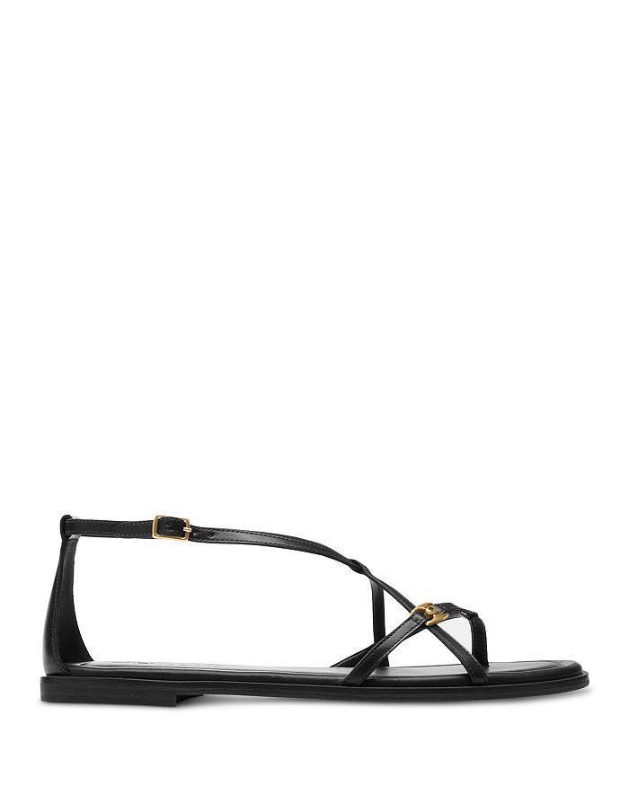 COACH Women's Jenni Strappy Leather Thong Sandals