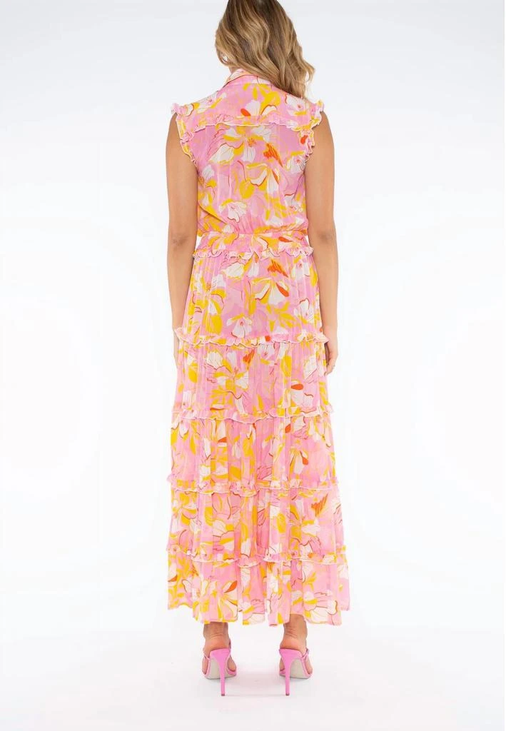 TAJ by SABRINA CRIPPA Clarita Dress In Pink Floal 4