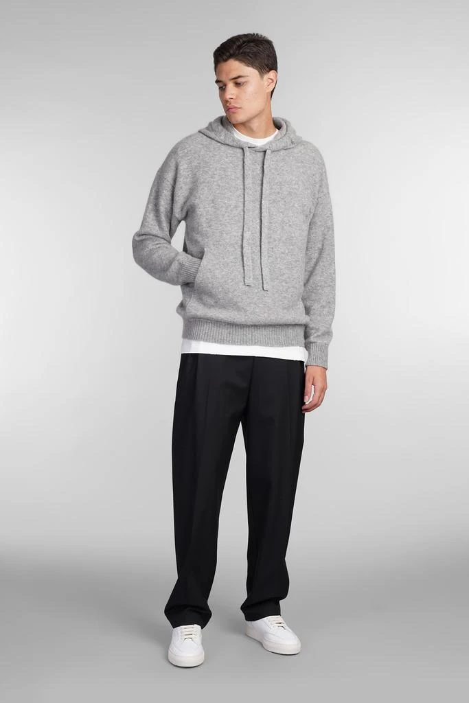 LANEUS Pants In Black Wool 2