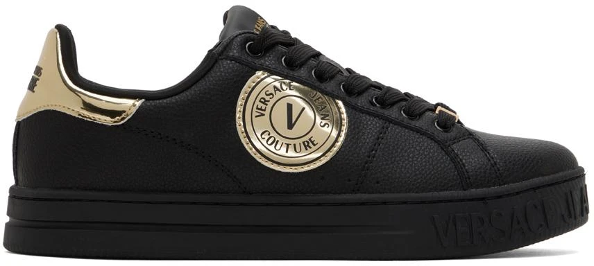 Versace Jeans Couture Black V-Emblem Court 88 Sneakers 1