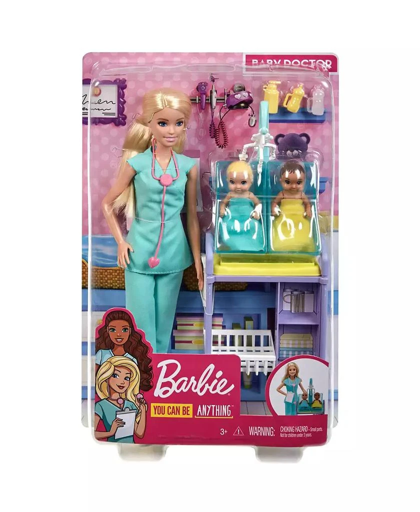 Barbie You Can Be Anything Baby Doctor Blonde Doll and Playset 2