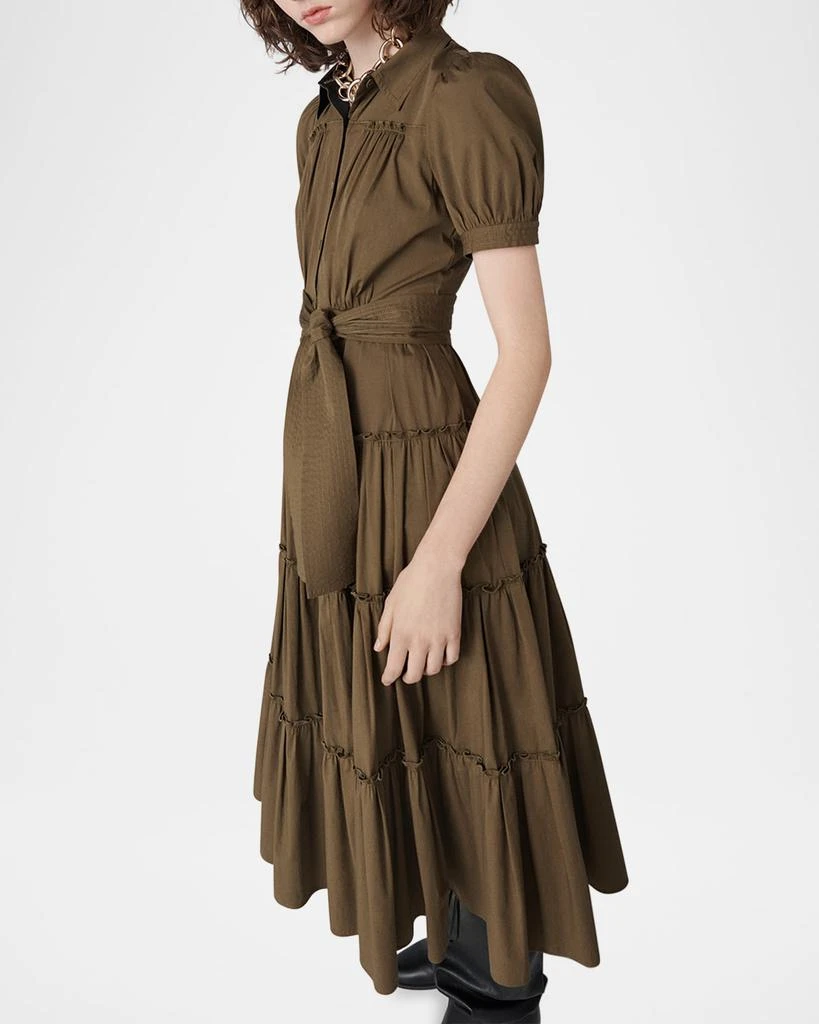 Diane von Furstenberg Queena Tiered Ruffle Midi Dress 4