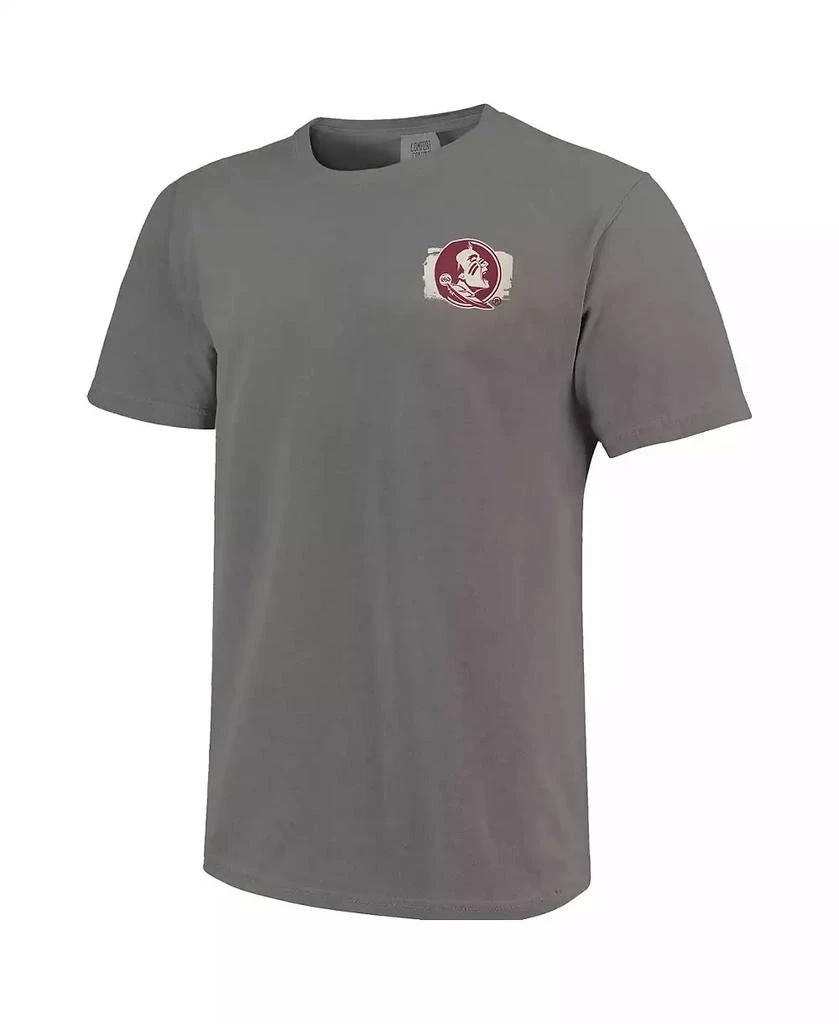 Image One Men's and Women's Gray Florida State Seminoles Hyper Local Oceola Renegade Stadium T-Shirt 3