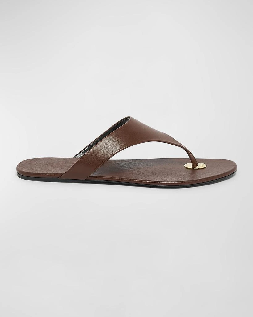 Yves Saint Laurent Kouros Leather Thong Sandals 1
