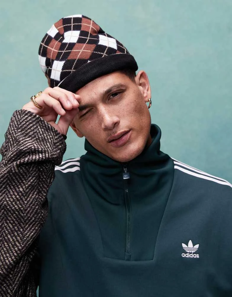 Adidas adidas Originals funnel neck tracktop in mineral green 3