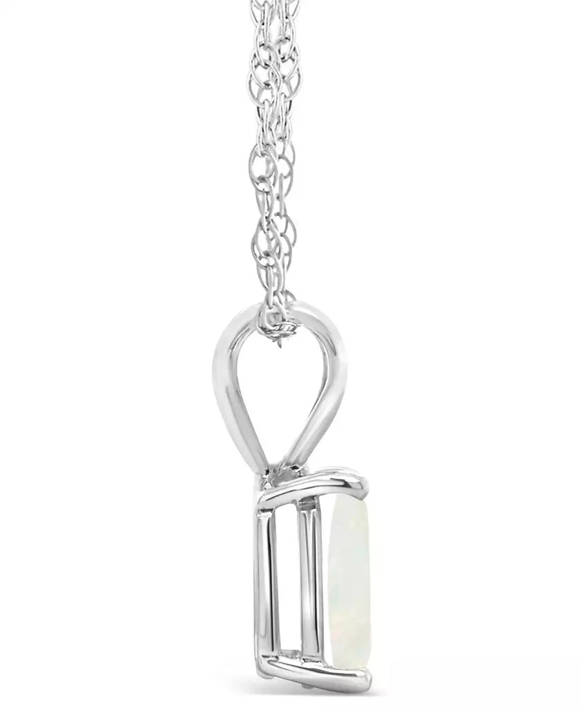 Macy's Opal (3/4 ct.t.w ) Pendant Necklace in 14K White Gold or 14K Yellow Gold 3
