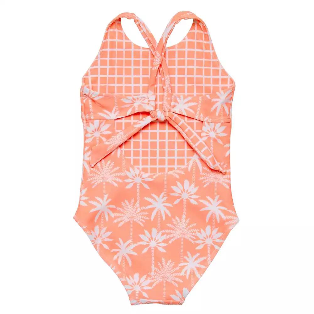 Snapper Rock Big Girls Cali Palms Recycled X Back Swimsuit