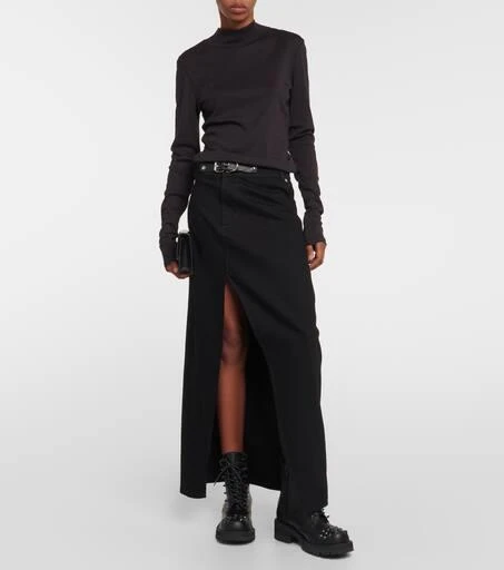 Junya Watanabe Embellished leather biker boots 2