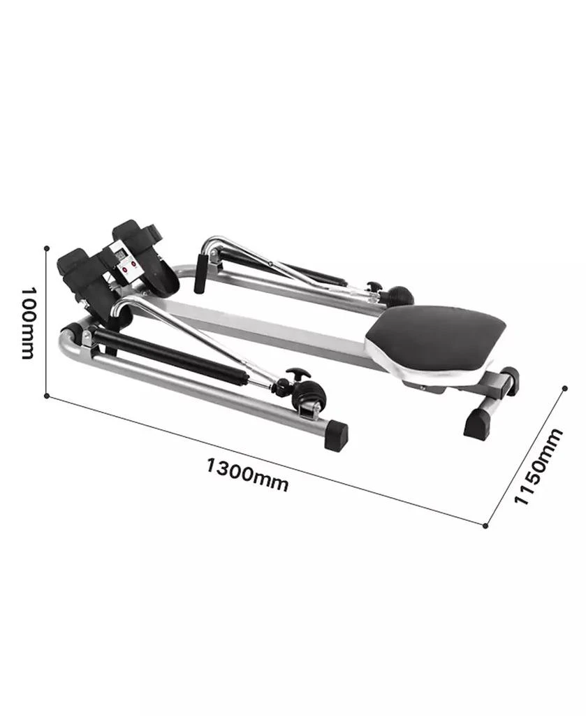Dual Hydraulic Rowing Machine, Adjustable Resistance with 360° Swivel ...