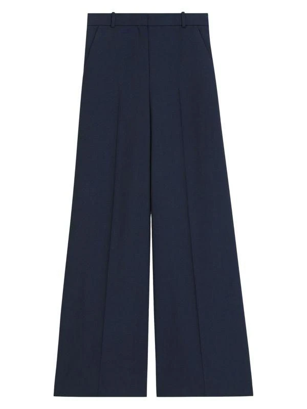 Theory Oxford Wool-Blend High-Rise Trousers 5