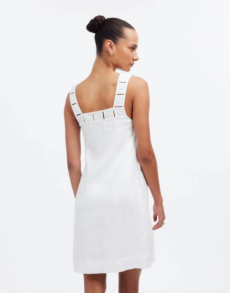 Madewell Embroidered Tank Mini Dress in Linen 4