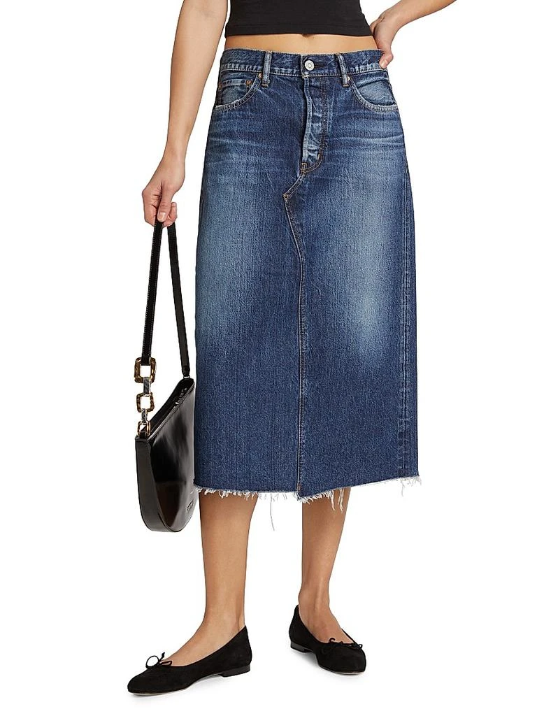 MOUSSY VINTAGE Longleaf Denim Skirt 3