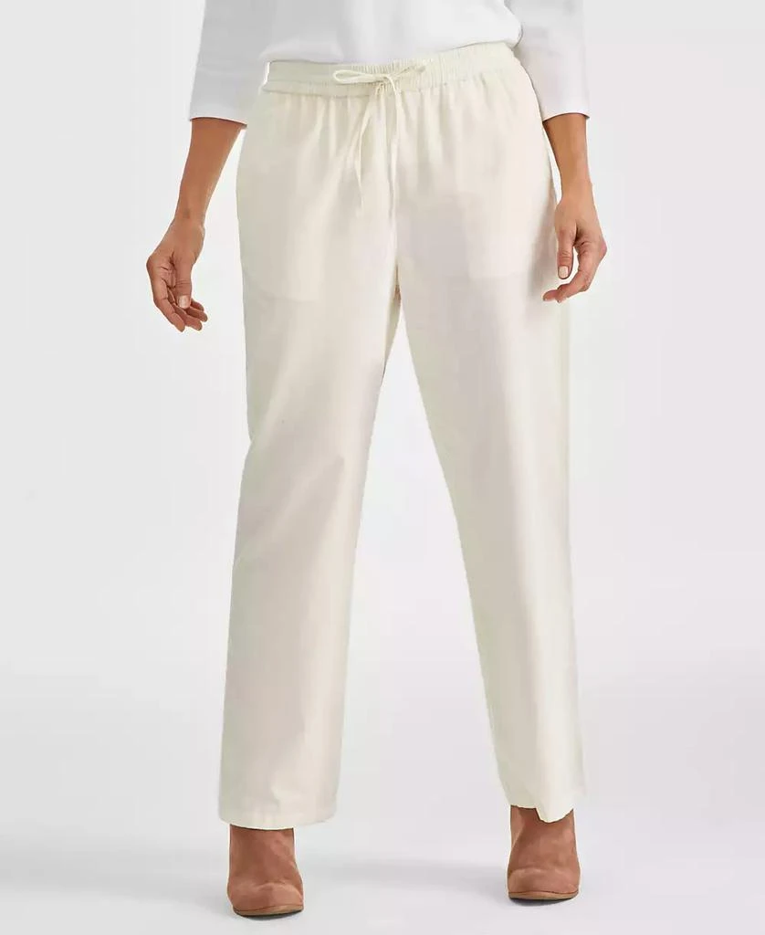 Style & Co Women's Cotton Corduroy Drawstring Pants, Created for Macy's 4