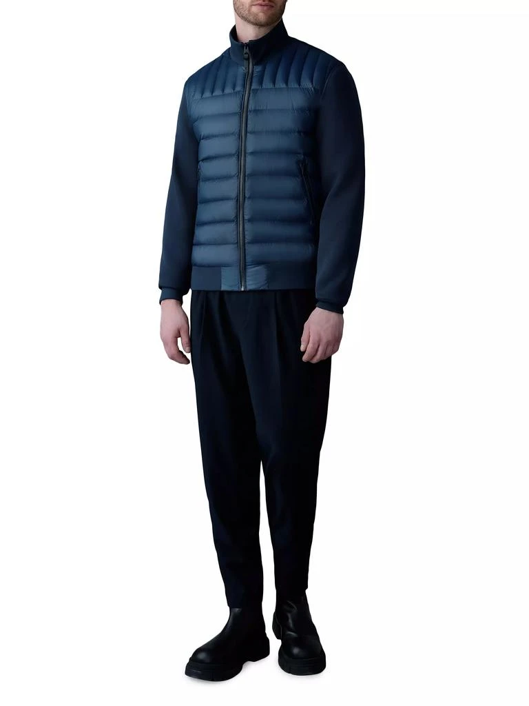 Mackage Collin Mixed-Media Bomber Jacket 2