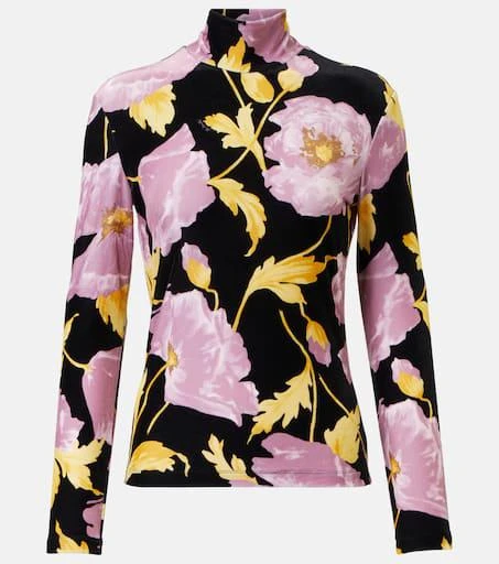 LA DOUBLE J Floral turtleneck top 1