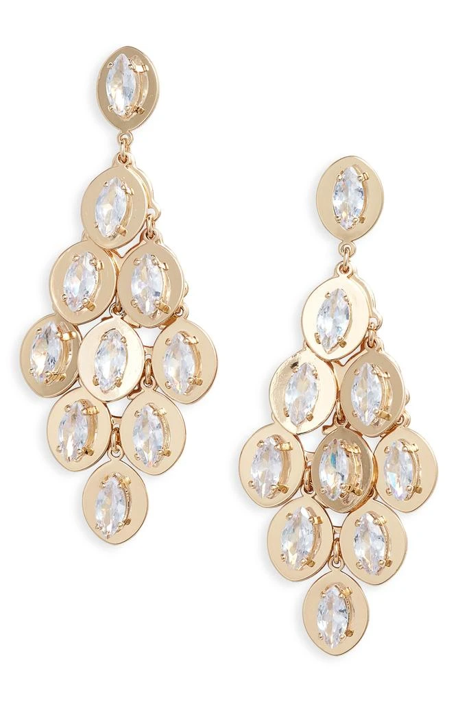 Nordstrom Crystal Disc Chandelier Drop Earrings 1