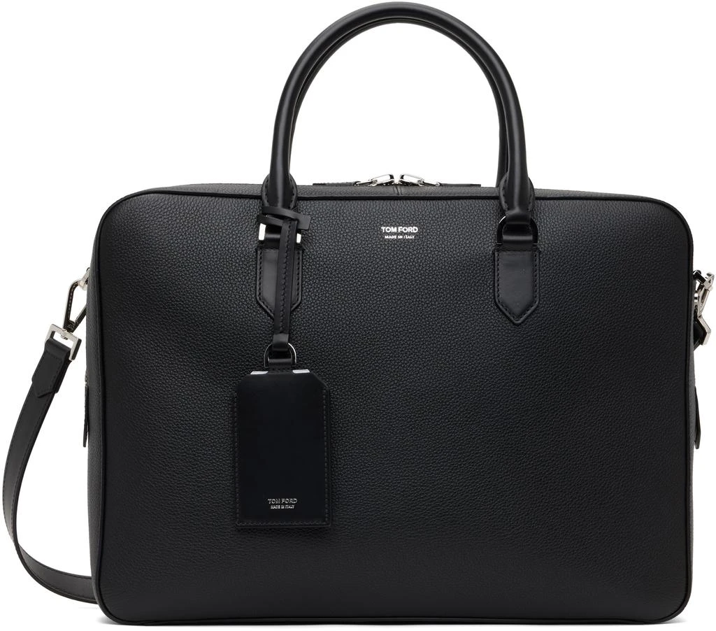 Tom Ford Black Soft Grain Leather Elliot Briefcase 1