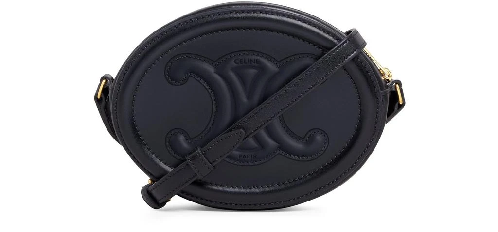 CELINE Crossbody oval Triomphe purse in smooth calfskin 3