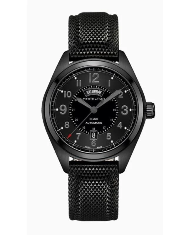 Hamilton Hamilton Khaki Field Day Date Auto Blue Dial Rubber Strap Men's Watch H70695735 1