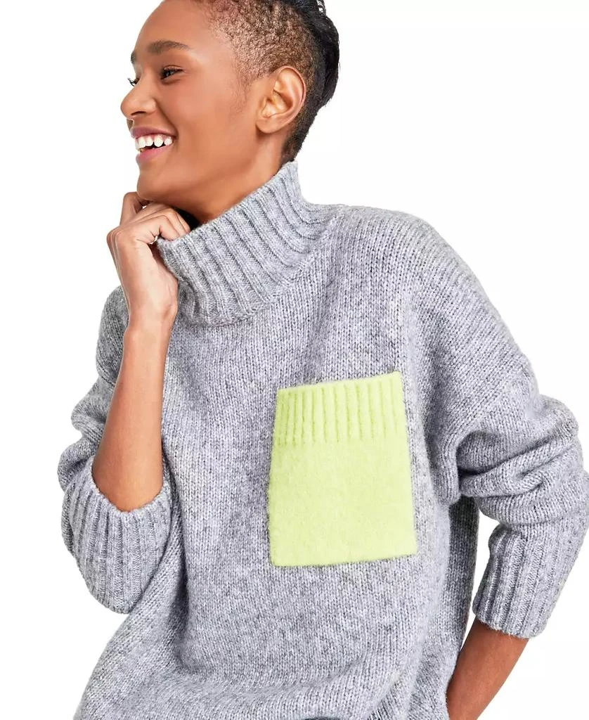 Hugo Boss Women's Scuple Patch-Pocket Colorblocked Sweater 2