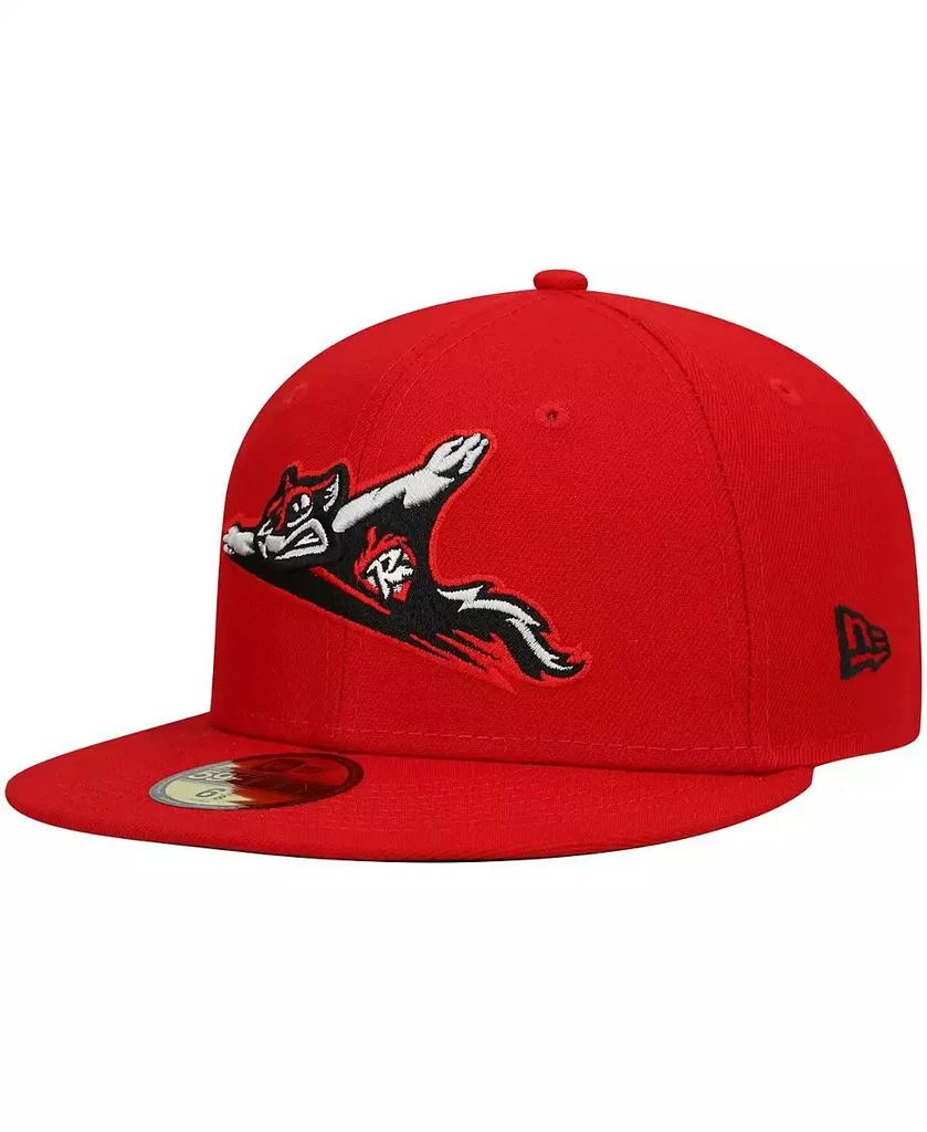 New Era Men's Red Richmond Flying Squirrels Authentic Collection Road 59FIFTY Fitted Hat 2