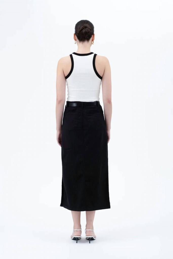 Blu Pepper Blu Pepper - Contrast Trim Racerback Knit Tank Top