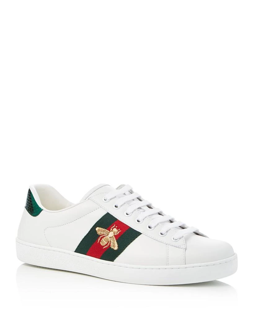 Gucci Men's Ace Leather Low Top Sneakers 1