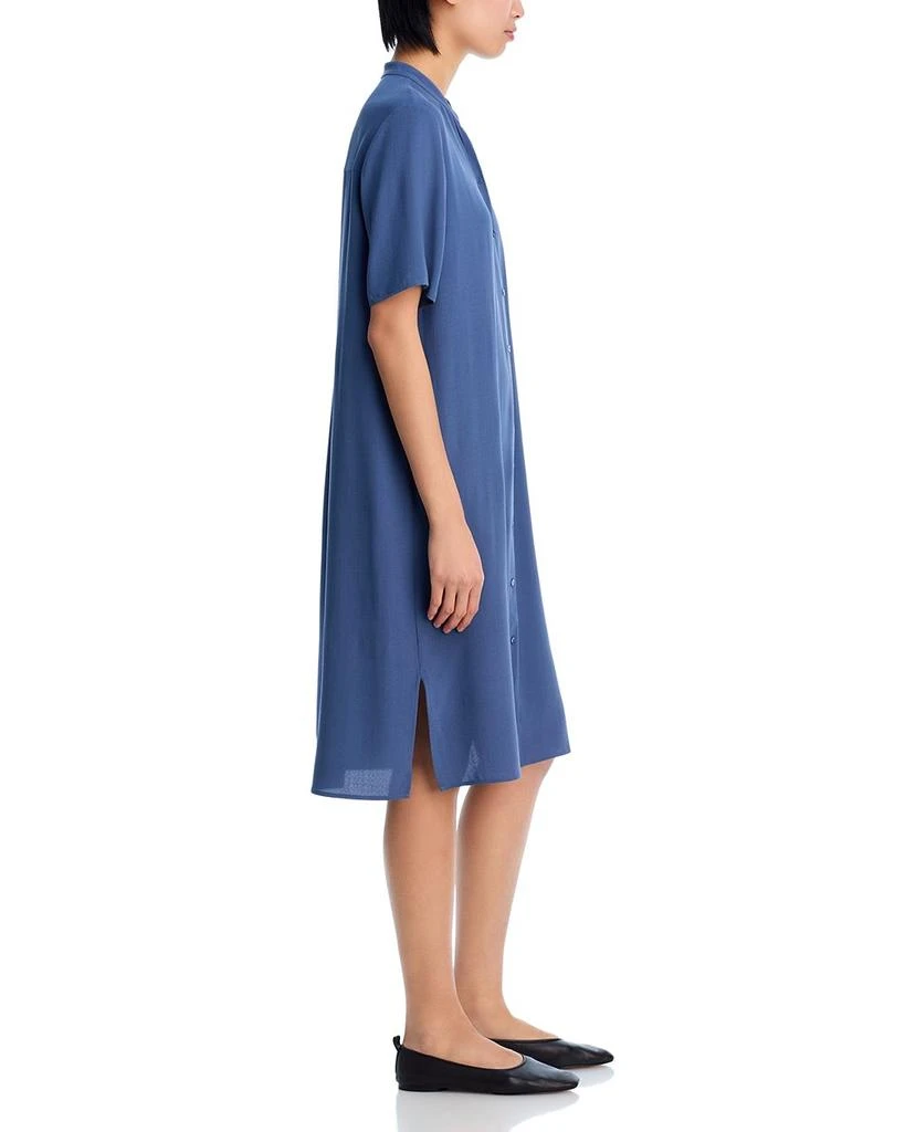 Eileen Fisher Silk Mandarin Collar Shirtdress 5