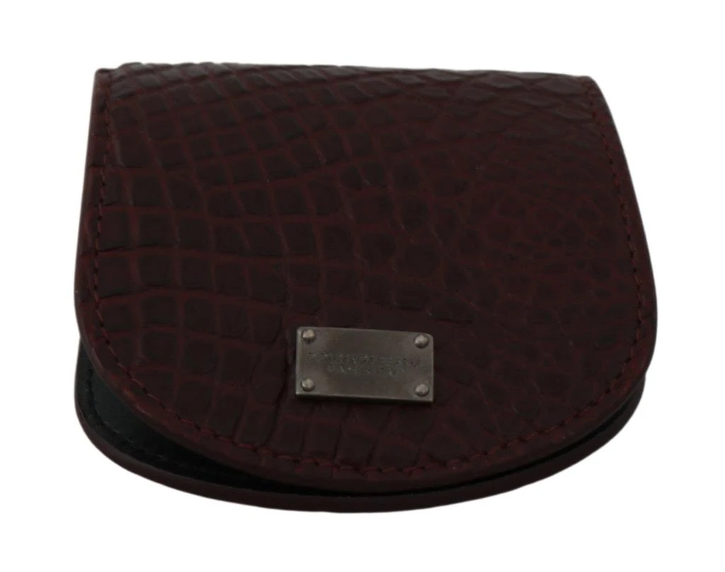 Dolce & Gabbana Refined Caimano Leather Coin Men's Case 4
