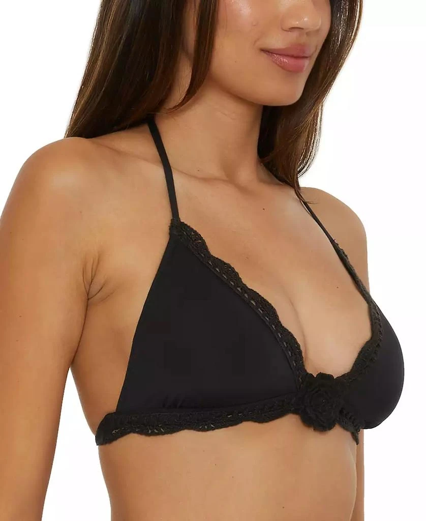 Becca Women's Colette Flower Halter Bikini Top 2