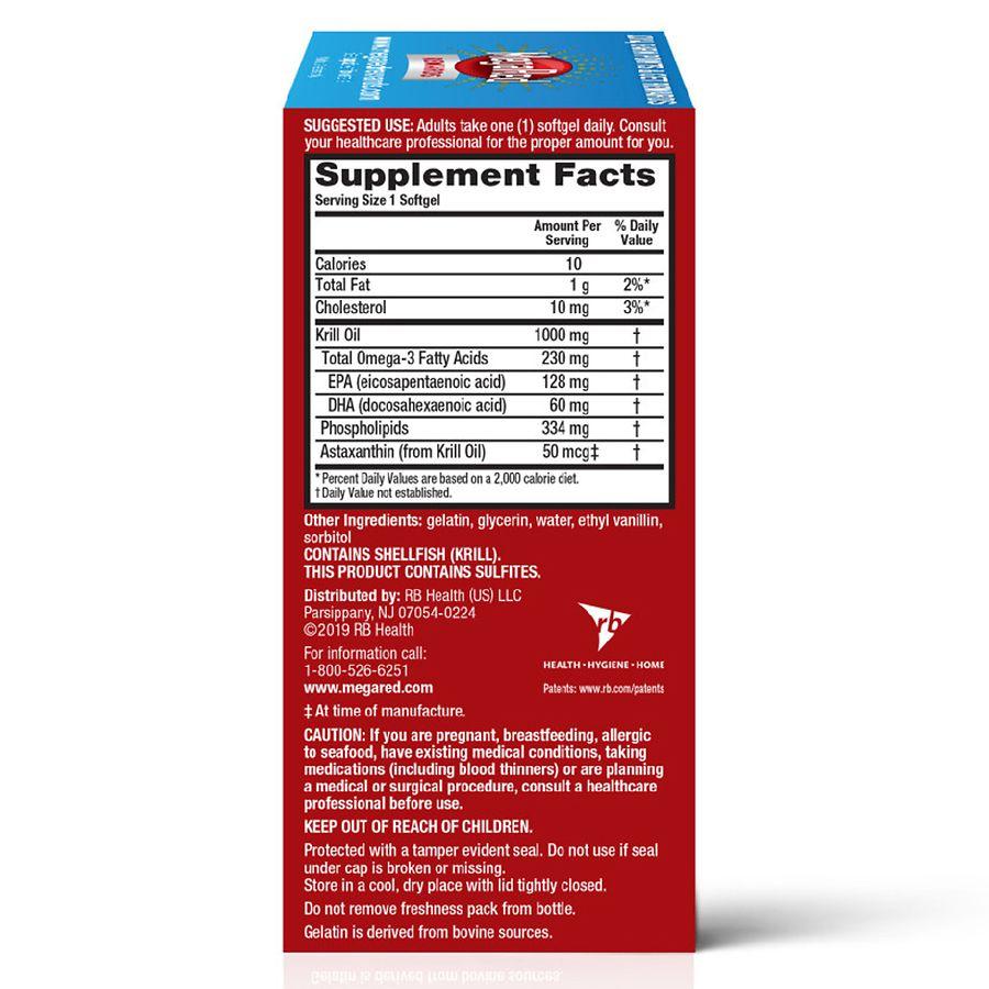 MegaRed Ultra Strength Softgels, Omega-3 Krill Oil Supplement