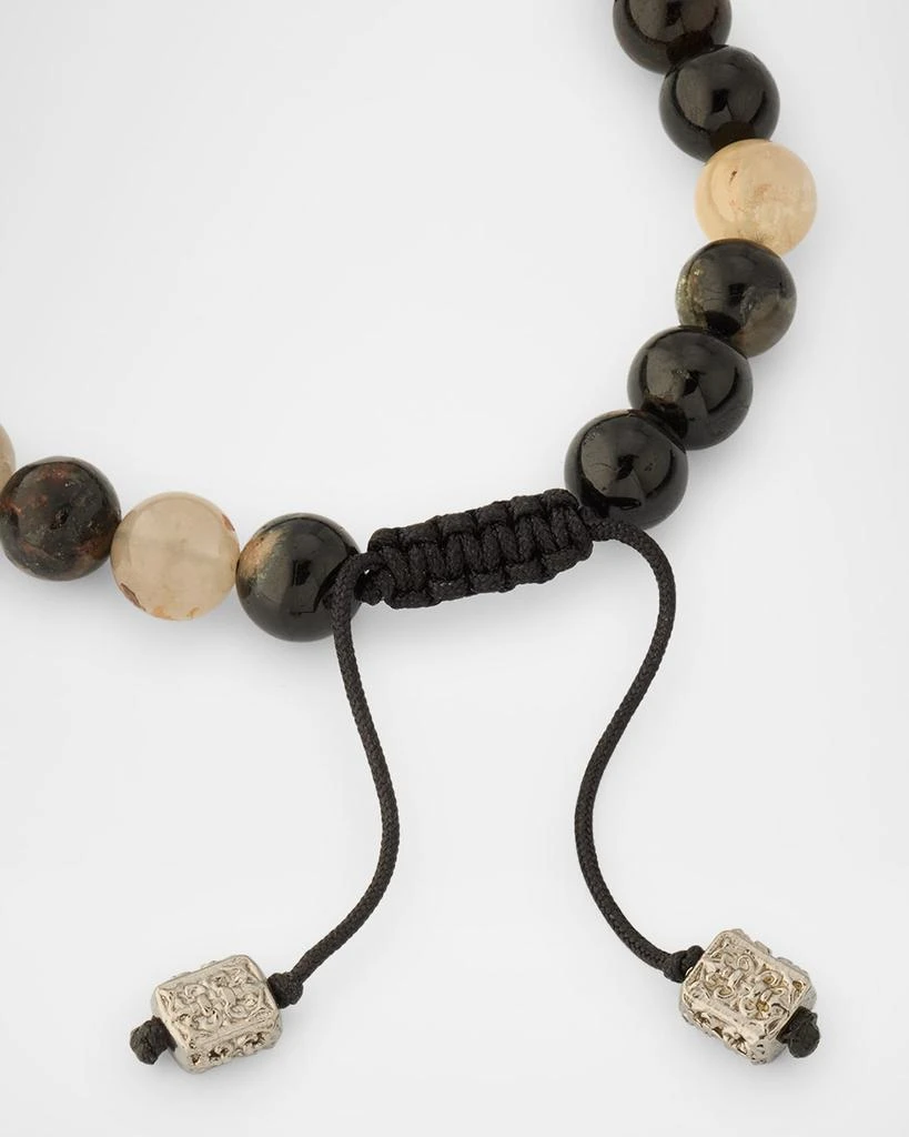 Armenta Men
s Lapis and Tigers Eye Beaded Bracelet with Sterling Silver, 8mm 4