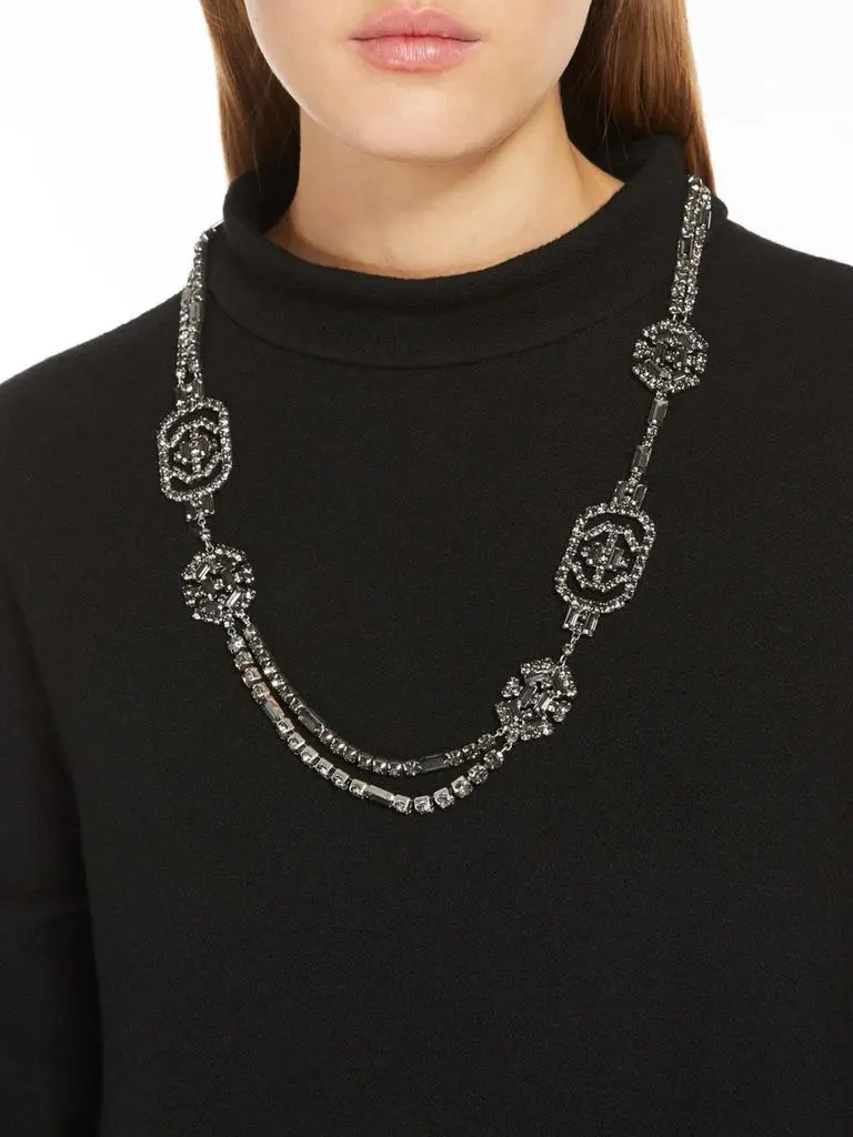 Max Mara Rhinestone necklace 5
