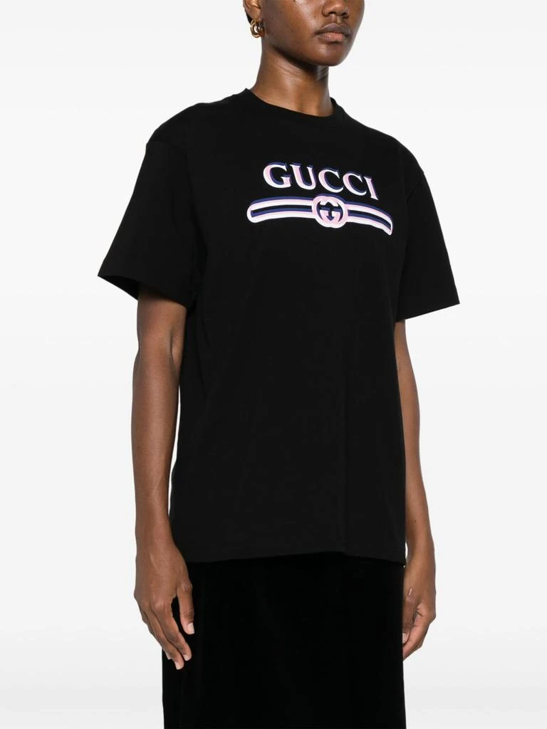Gucci GUCCI - Logo Cotton T-shirt 3