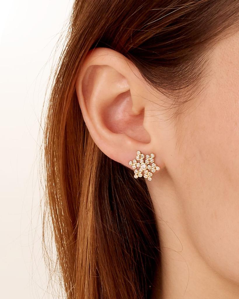 Syna 18k Yellow Gold Diamond Stud Earrings