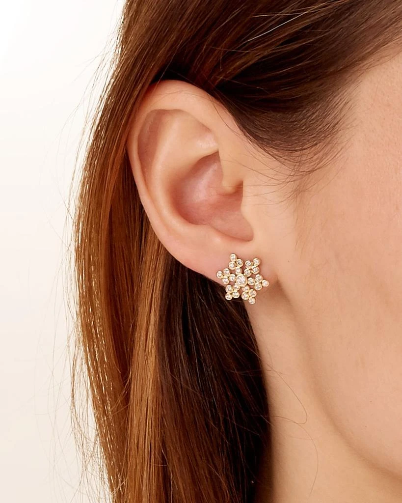 Syna 18k Yellow Gold Diamond Stud Earrings 2