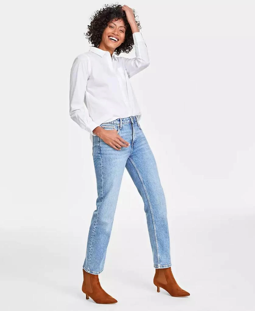 On 34th Women's High Rise Straight-Leg Jeans, Regular and Short, Created for Macy's 1
